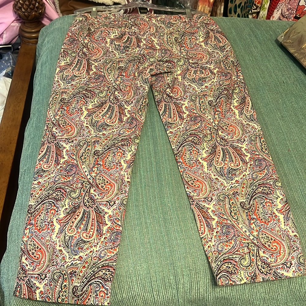 Talbots Size 8 Transitional Print Pants - image 6